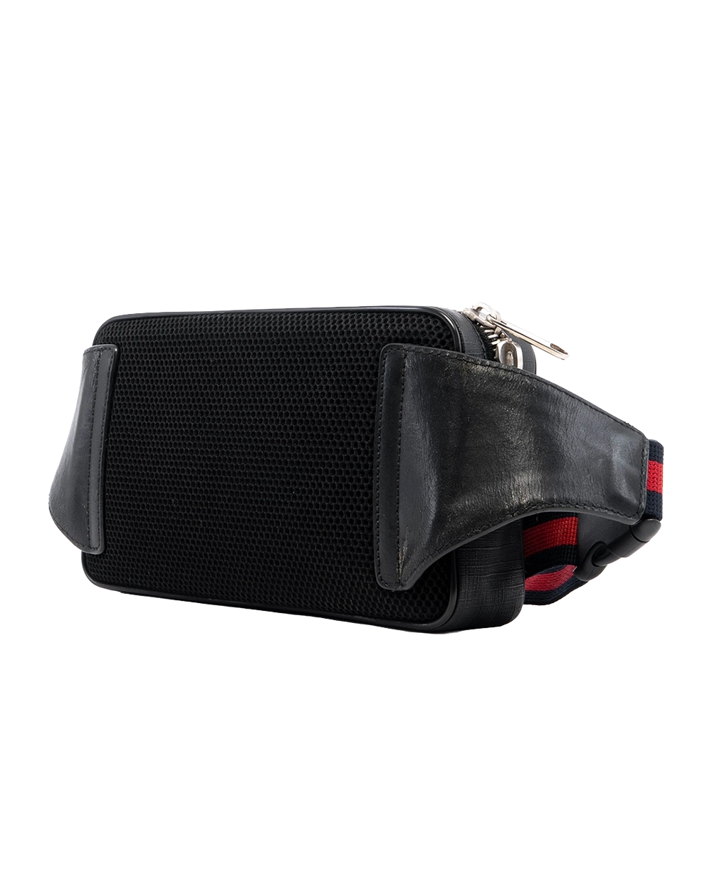 GUCCI BELT BAG CAMERA BLACK GG MONOGRAM CANVAS SHW 474293 200047 02536