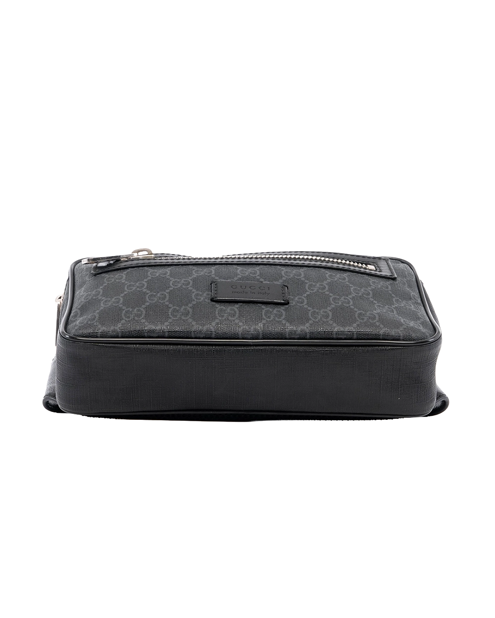 GUCCI BELT BAG CAMERA BLACK GG MONOGRAM CANVAS SHW 474293 200047 02538