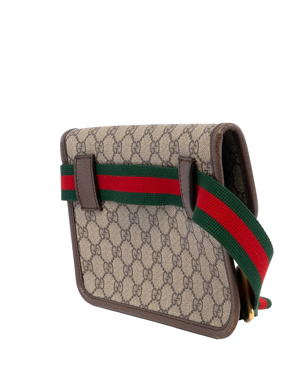 GUCCI BELT BAG TIGER BROWN GG MONOGRAM CANVAS GHW 493930 568024 04183
