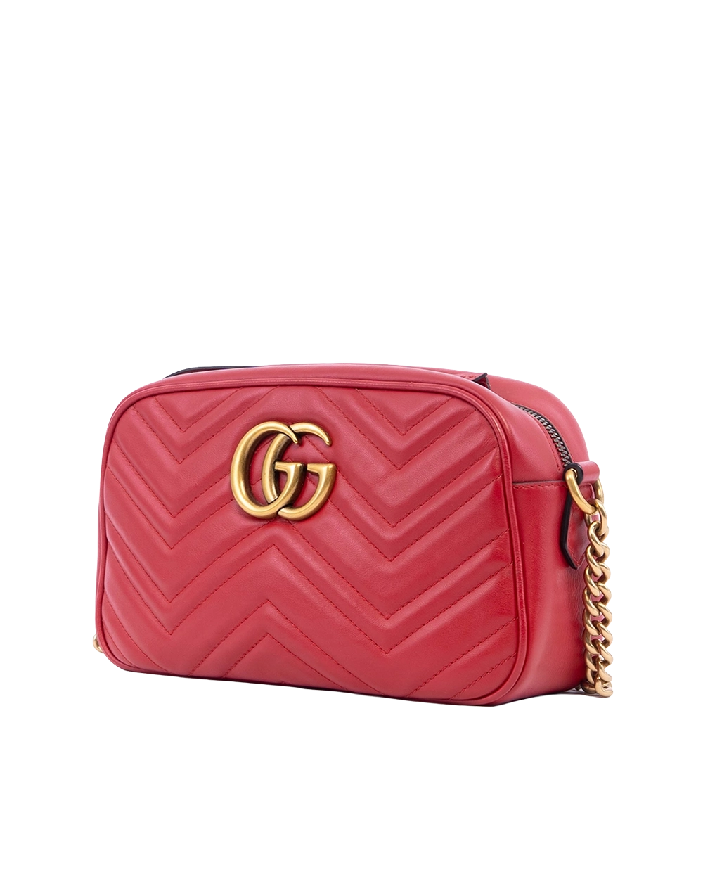 GUCCI CAMERA MARMONT 24 RED CALF GHW 447632 001998 01065