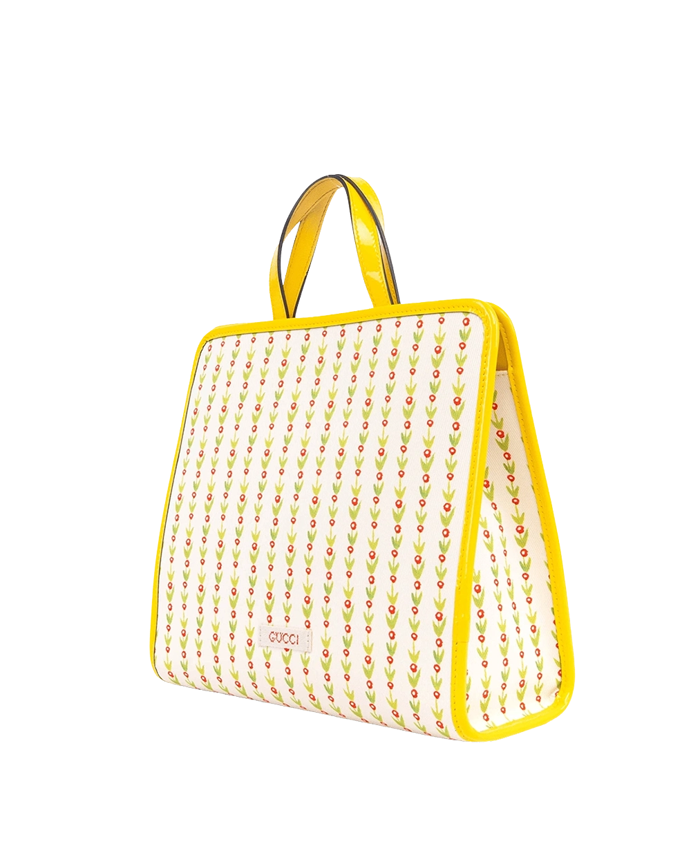 GUCCI CHILDREN S TOTE YELLOW CAT GG MONOGRAM CANVAS SHW 08335