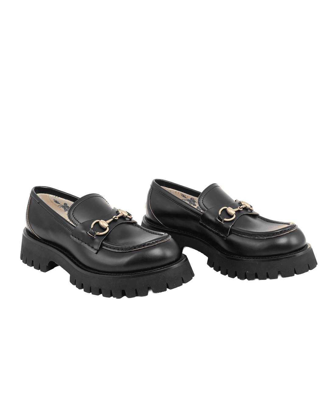 GUCCI CHUNKY LOAFERS 38 BLACK CALF GHW 577236 048 07491 result