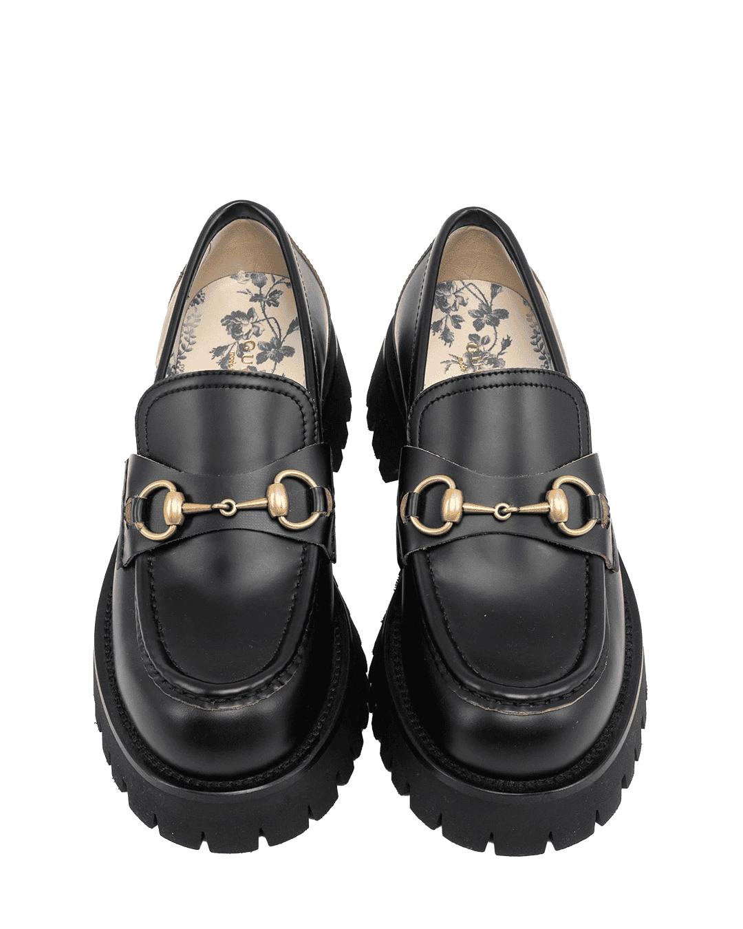 GUCCI CHUNKY LOAFERS 38 BLACK CALF GHW 577236 048 07493 result