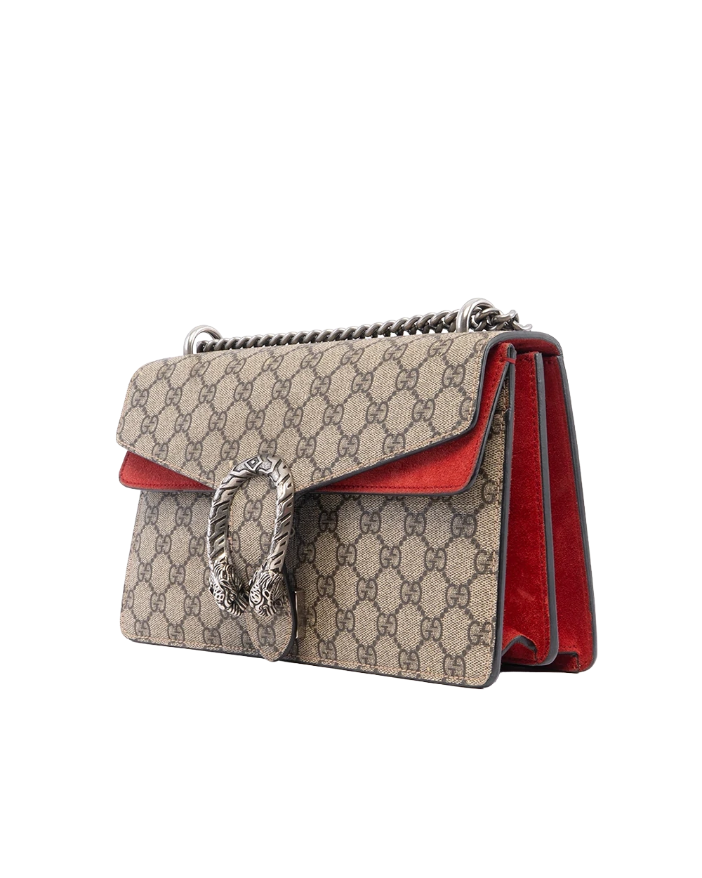 GUCCI DIONYSUS SMALL BROWN RED GG MONOGRAM CANVAS RSHW 400249 486628 02499