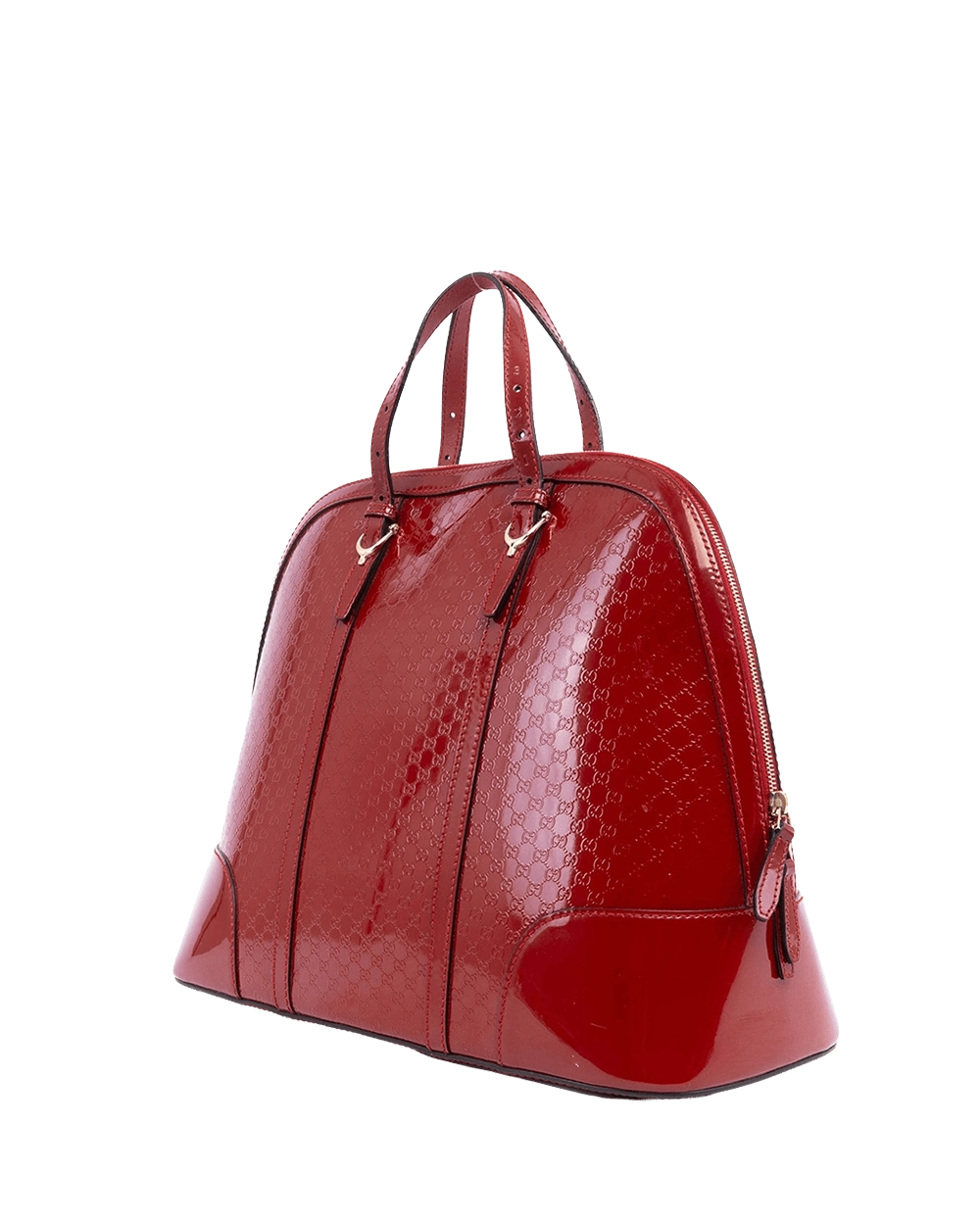 GUCCI DOME CROSSBODY RED PATENT GHW 309616 543014 08705