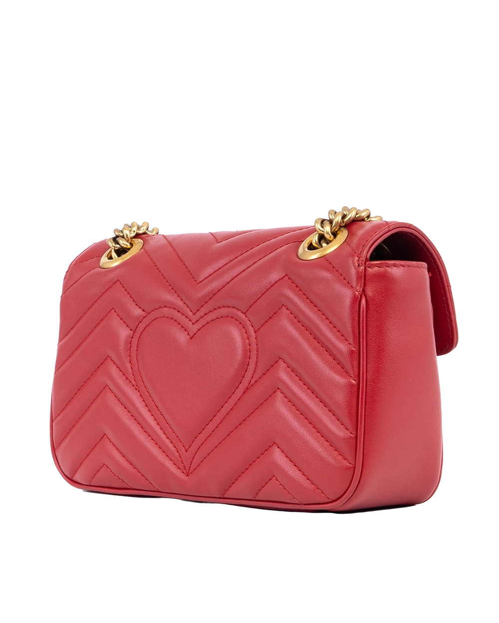 GUCCI GG MARMONT 22 RED CALF GHW 446744 493075 03832