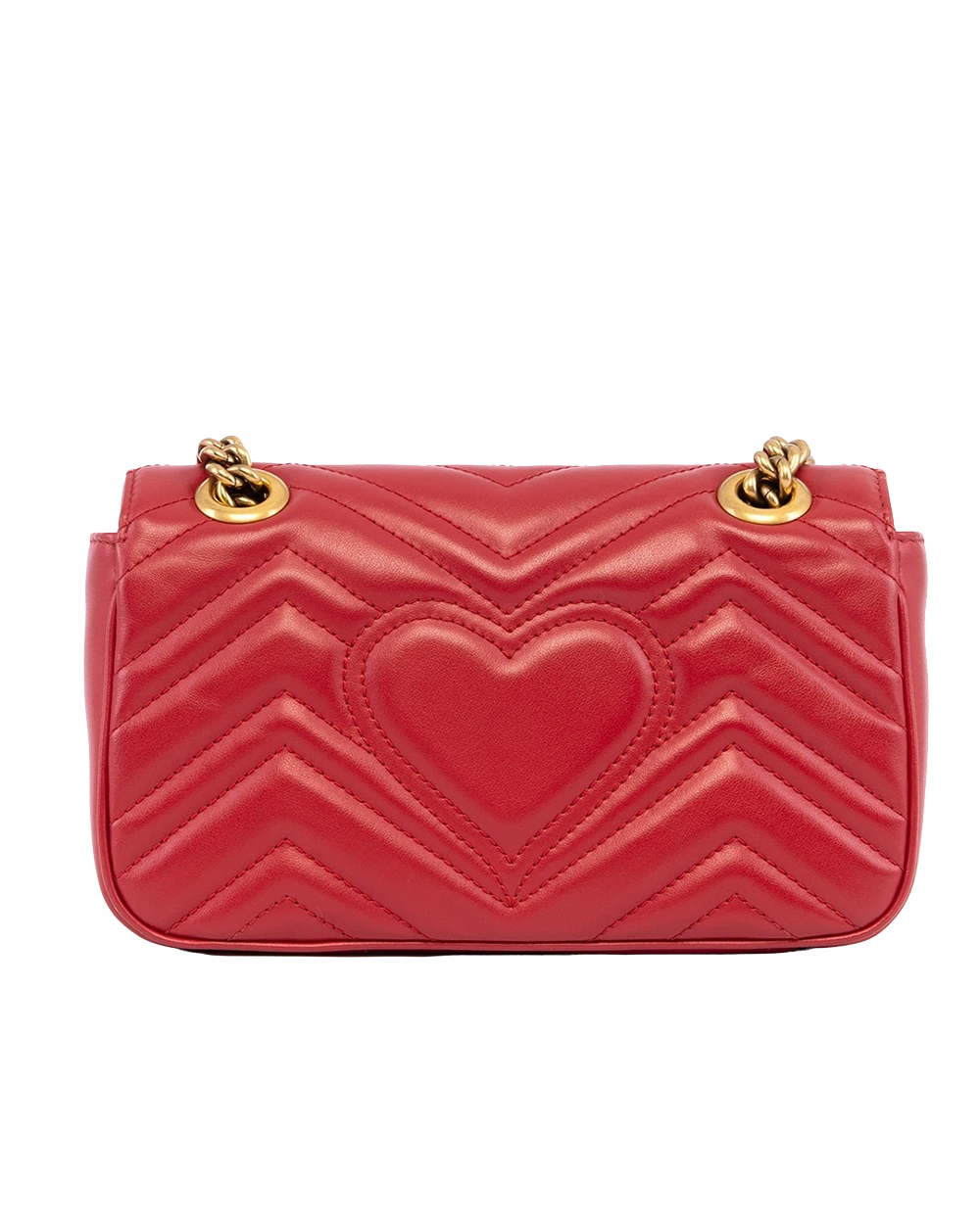 GUCCI GG MARMONT 22 RED CALF GHW 446744 493075 03833