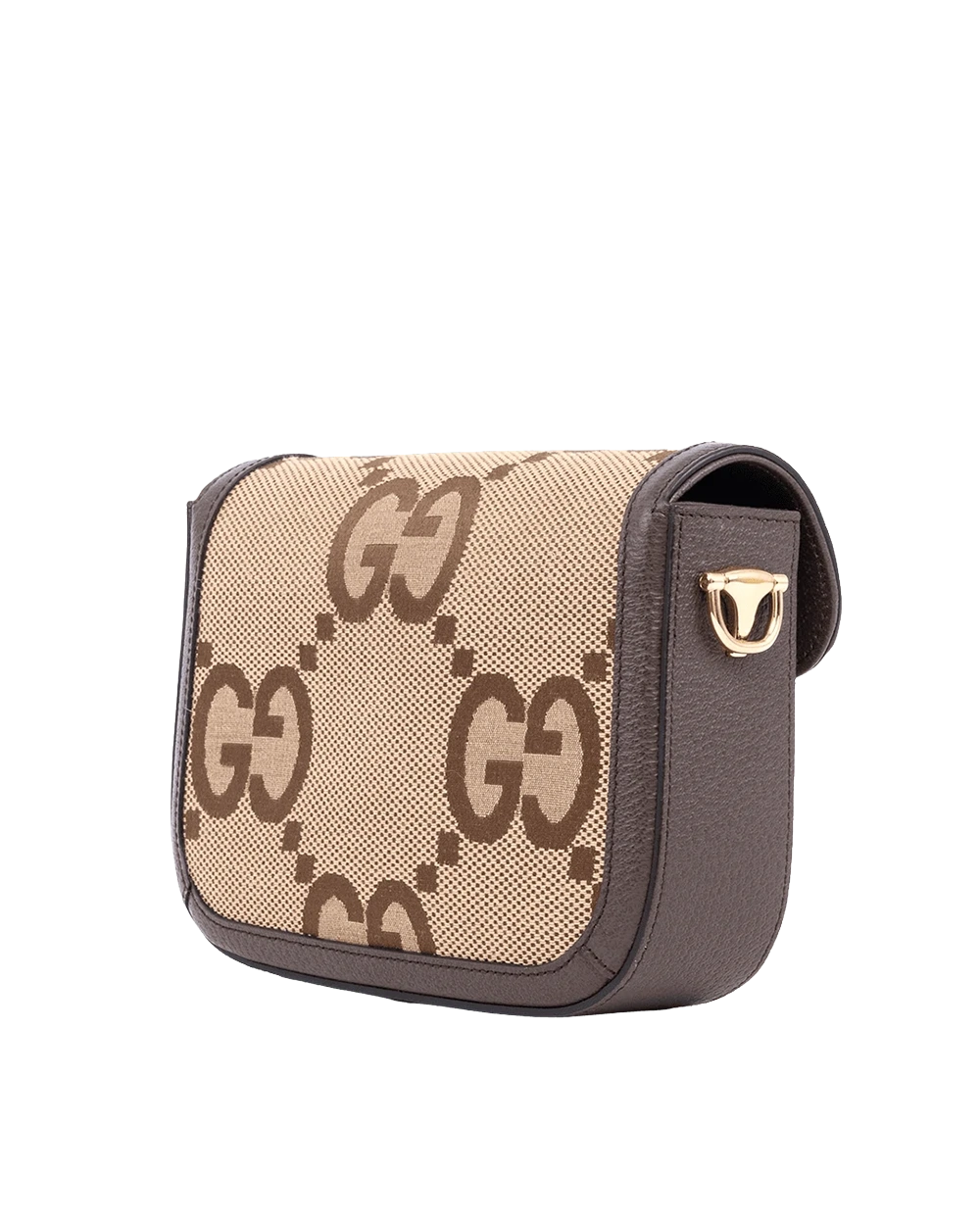 GUCCI HORSEBIT 1955 JUMBO MINI BROWN CANVAS GHW 658574 520981 09585