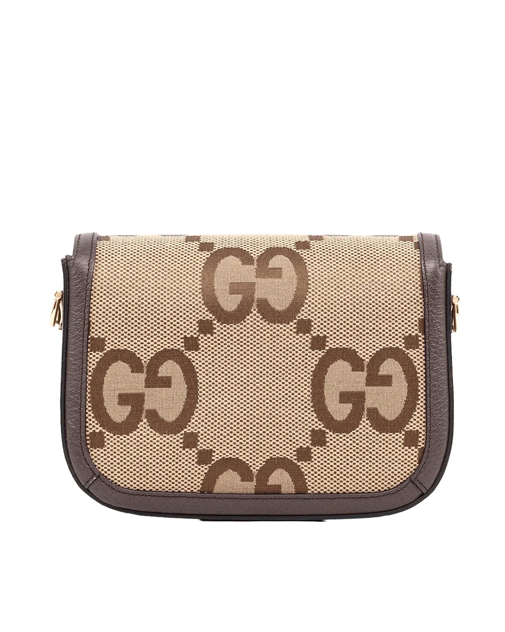 GUCCI HORSEBIT 1955 JUMBO MINI BROWN CANVAS GHW 658574 520981 09586