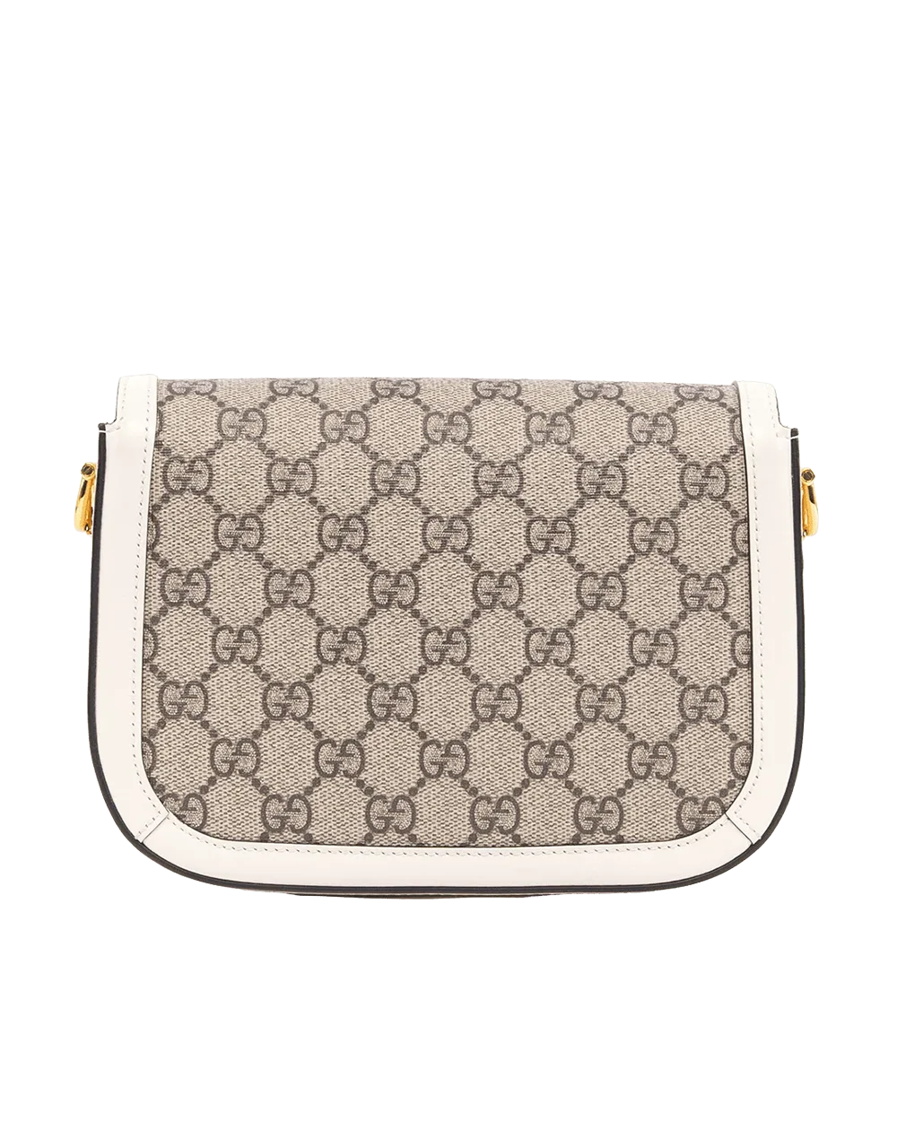 GUCCI HORSEBIT 1955 MINI WHITE GG MONOGRAM CANVAS GHW 658574 498879 00197