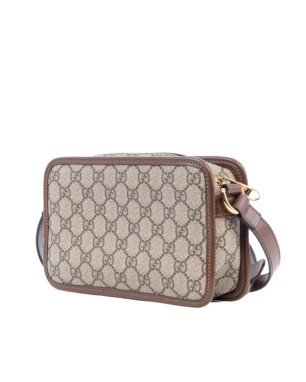 GUCCI INTERLOCK G MINI BROWN GG MONOGRAM CANVAS GHW 658572 2184 01081