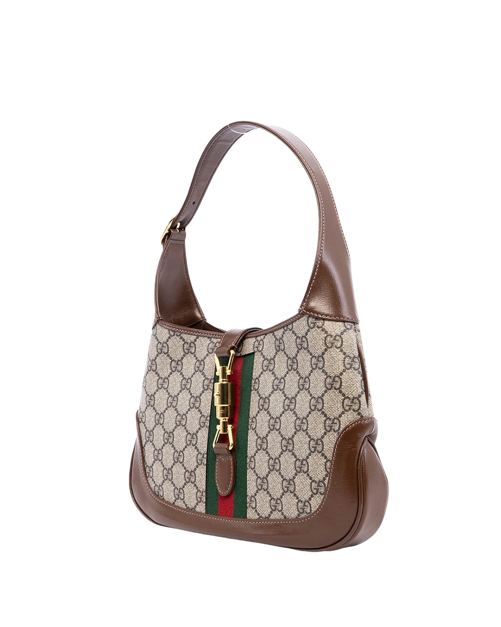 GUCCI JACKIE 1961 SMALL BROWN GG MONOGRAM CANVAS GHW 636706 520981 02298 result