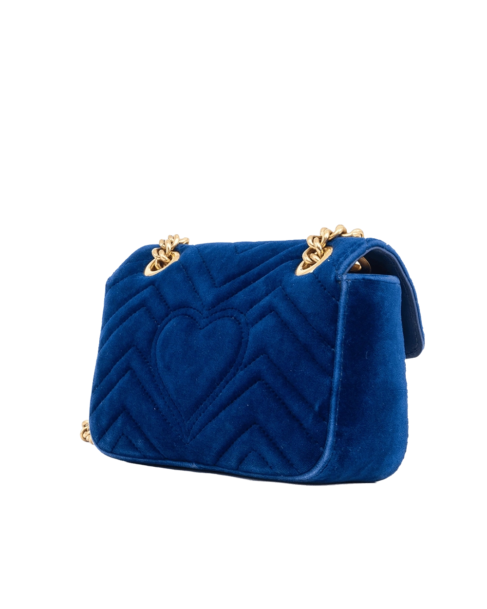 GUCCI MARMONT 22 BLUE NAVY VELVET RGHW 446744 213048 05703