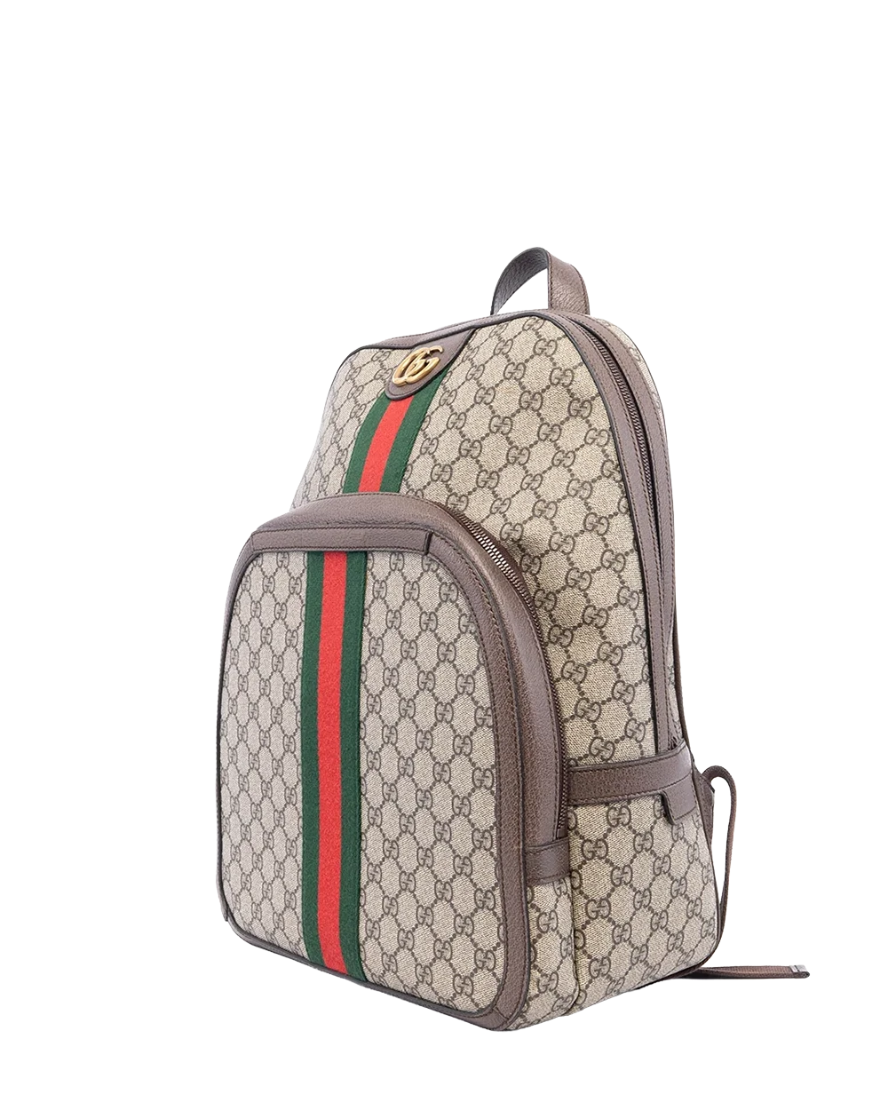 GUCCI OPHIDIA BACKPACK MEDIUM BROWN GG MONOGRAM CANVAS GHW 547967 493075 02719