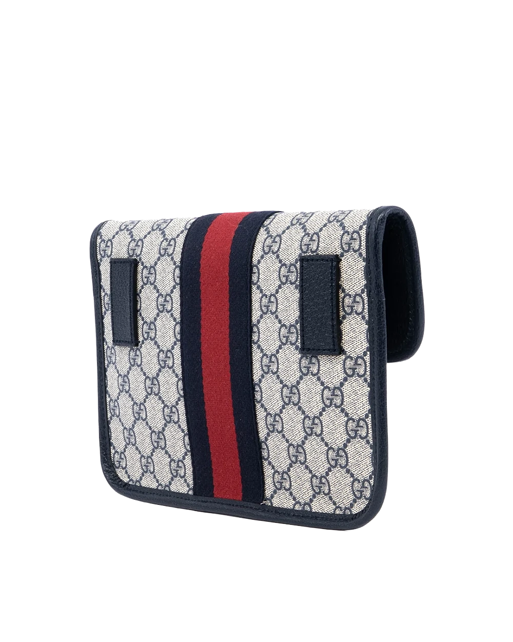 GUCCI OPHIDIA BELT BAG BLUE NAVY GG MONOGRAM CANVAS RSHW 674081 525040 01842 result