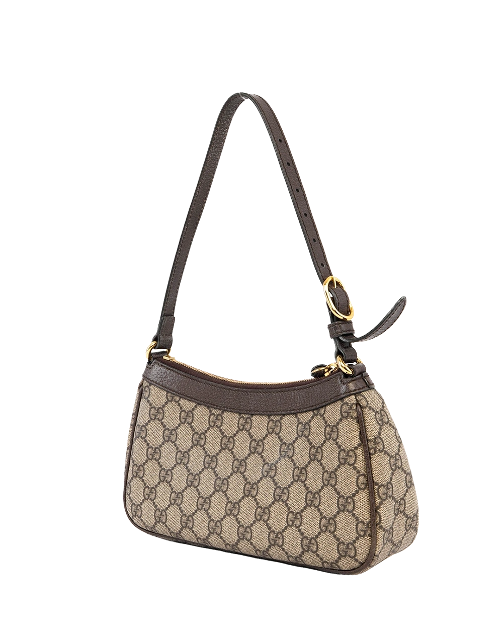 GUCCI OPHIDIA GG SHOULDER SMALL BROWN GG MONOGRAM CANVAS GHW 735145 213817 03850