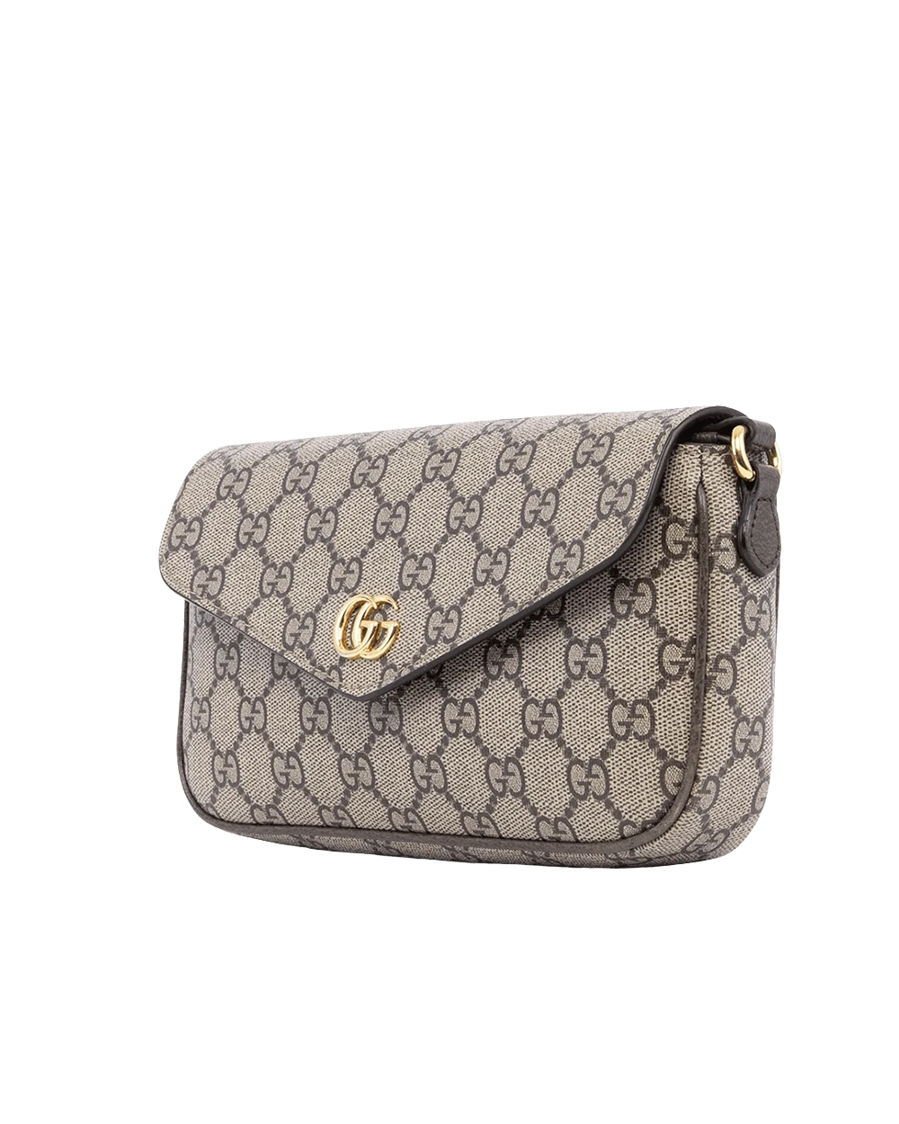 GUCCI OPHIDIA POCHETTE BROWN GG MONOGRAM CANVAS GHW 00215