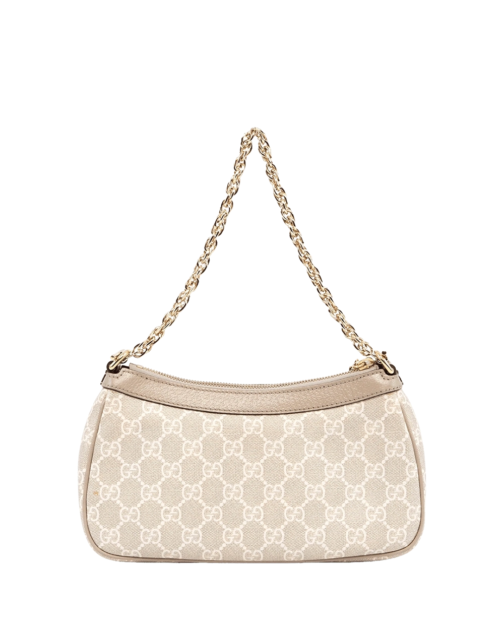 GUCCI OPHIDIA SHOULDER BAG SMALL BEIGE GG MONOGRAM CANVAS GHW 735132 525040 09564