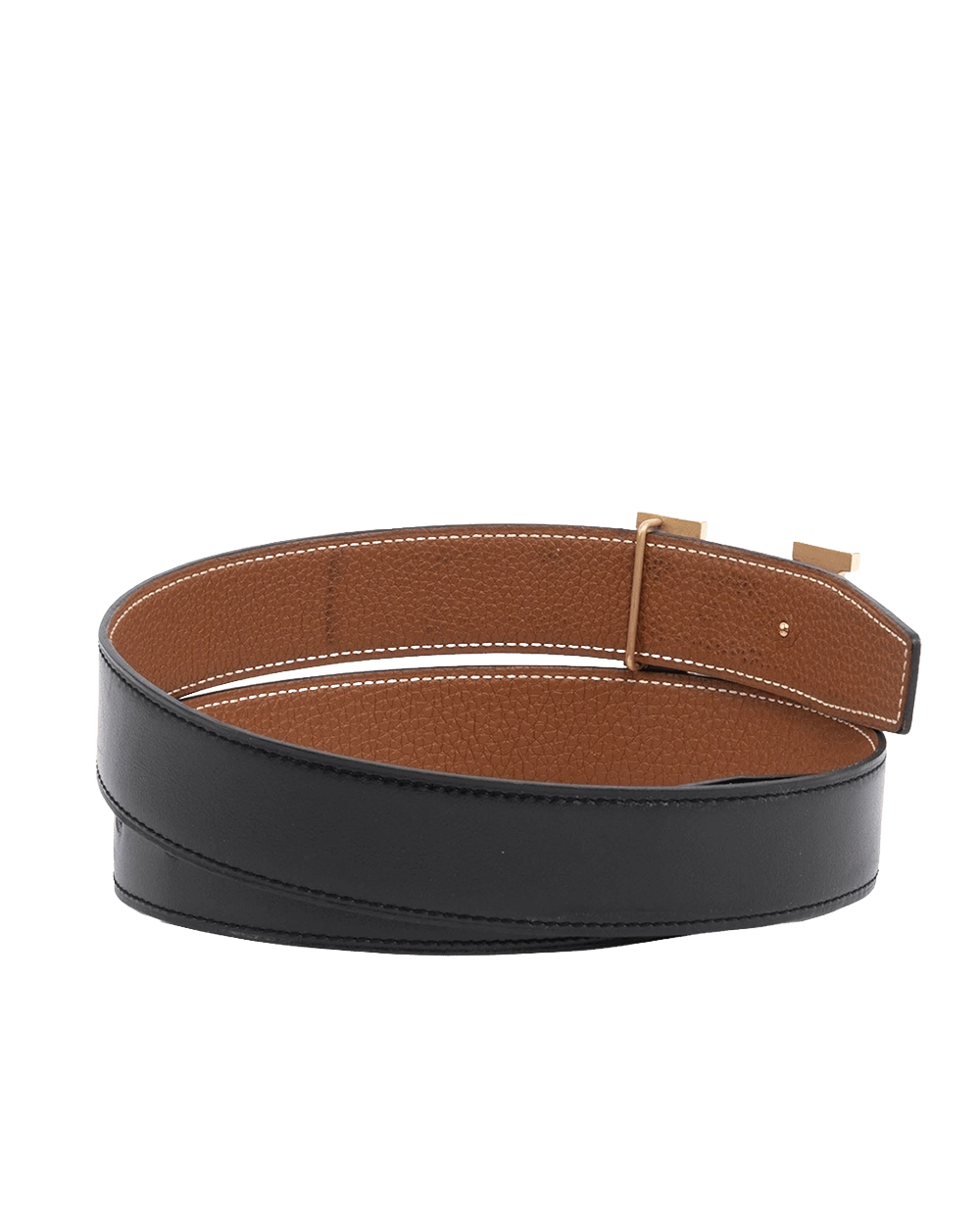 HERMES BELT 3 CM 80 CM BLACK NOIR GOLD Z TY 220 06037