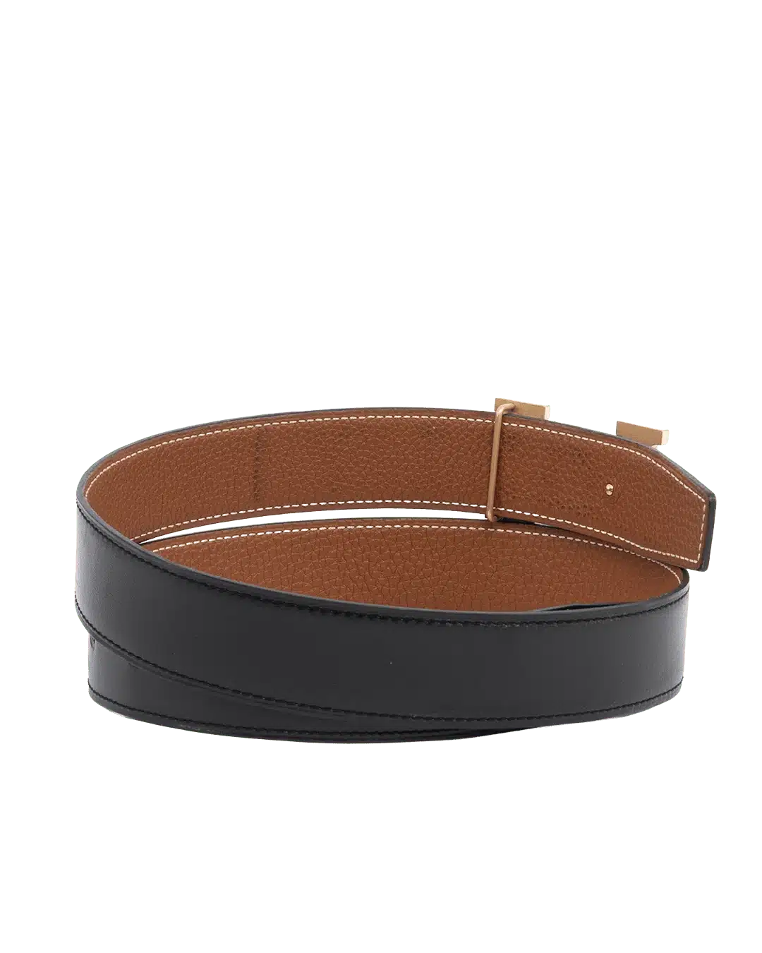 HERMES BELT 3 CM 80 CM BLACK NOIR GOLD Z TY 220 06037