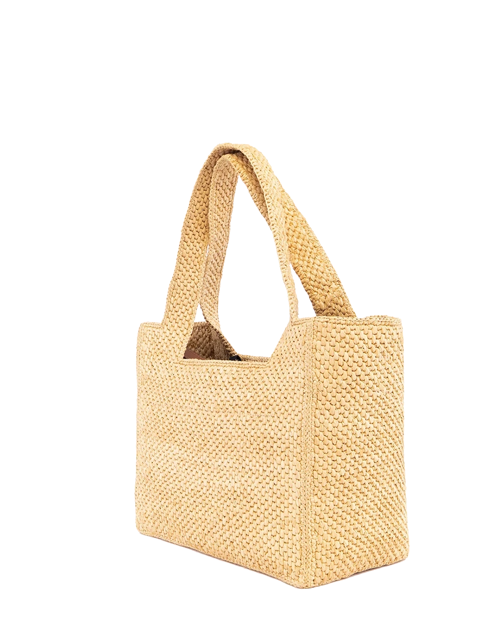 LOEWE FONT TOTE SMALL BEIGE RAFFIA GHW 04112