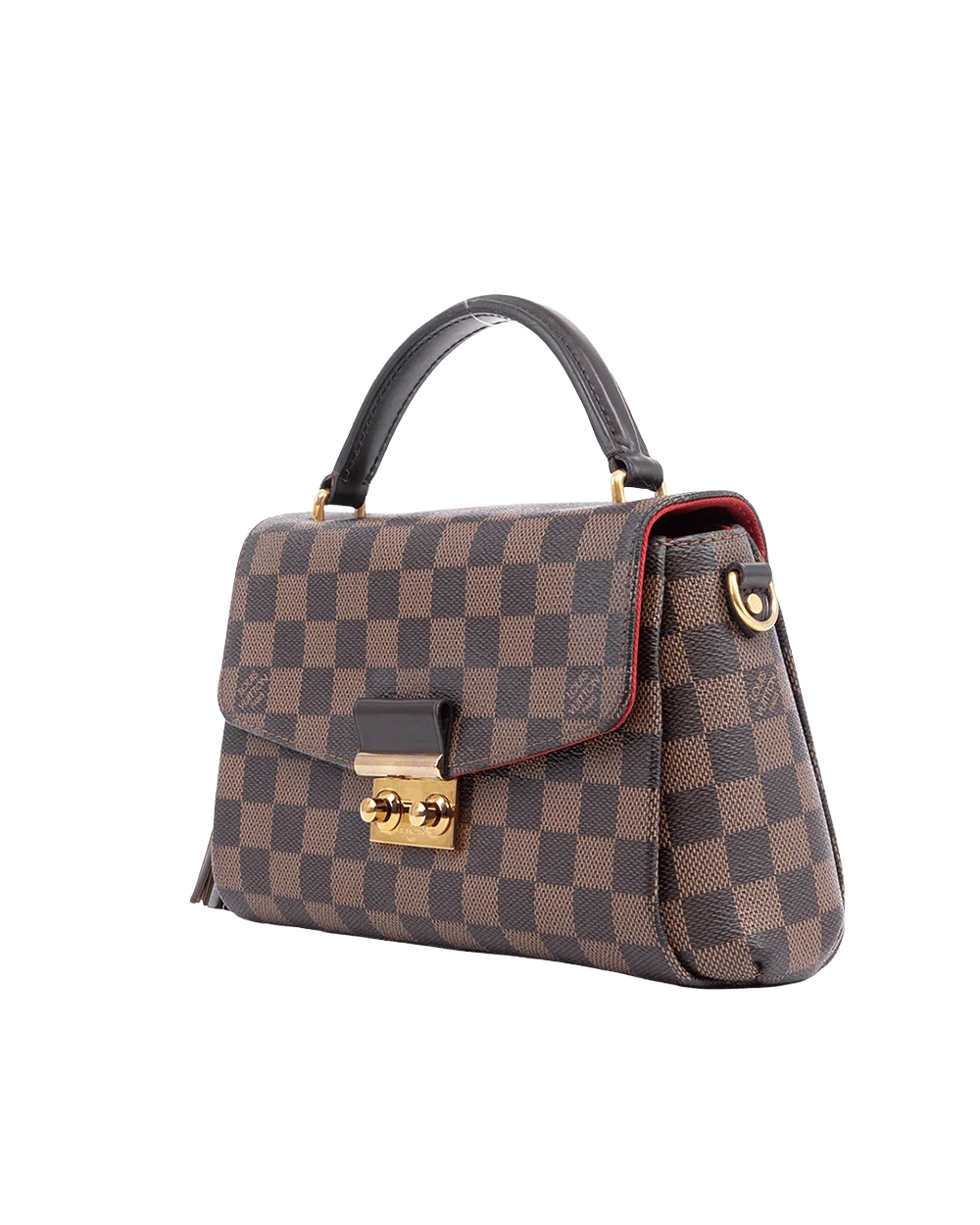 LV CROISETTE BROWN DAMIER CANVAS GHW MICROCHIP 09130