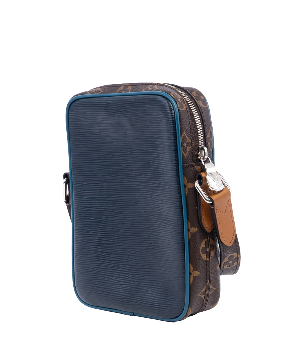 LV DANUBE CROSSBODY BLUE BROWN EPI GHW FO2198 01475 result