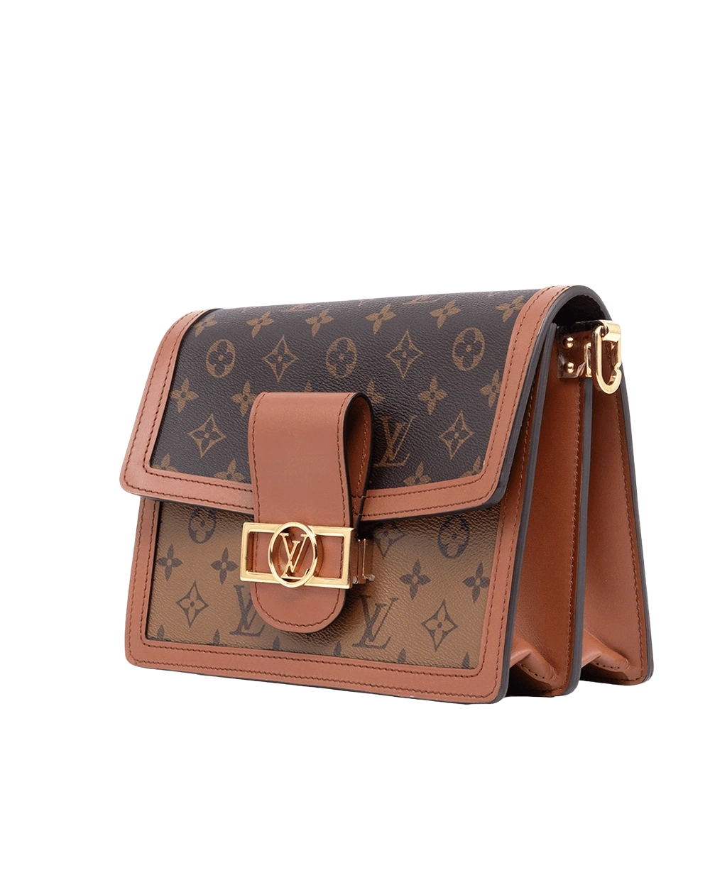 LV DAUPHINE MM BROWN MONOGRAM REVERSE GHW MICROCHIP 06292