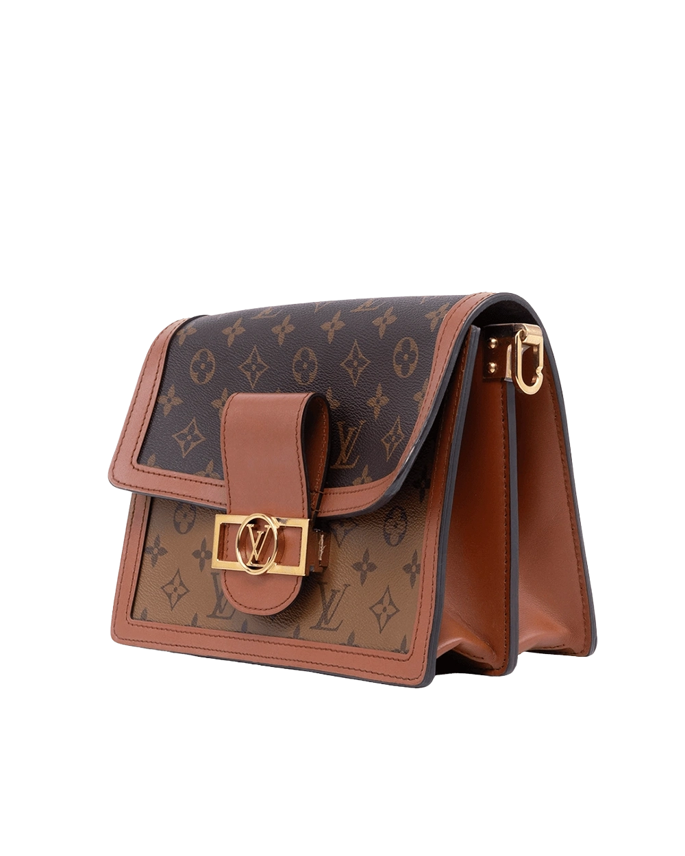 LV DAUPHINE MM REVERSE MONOGRAM GHW MICROCHIP 00175