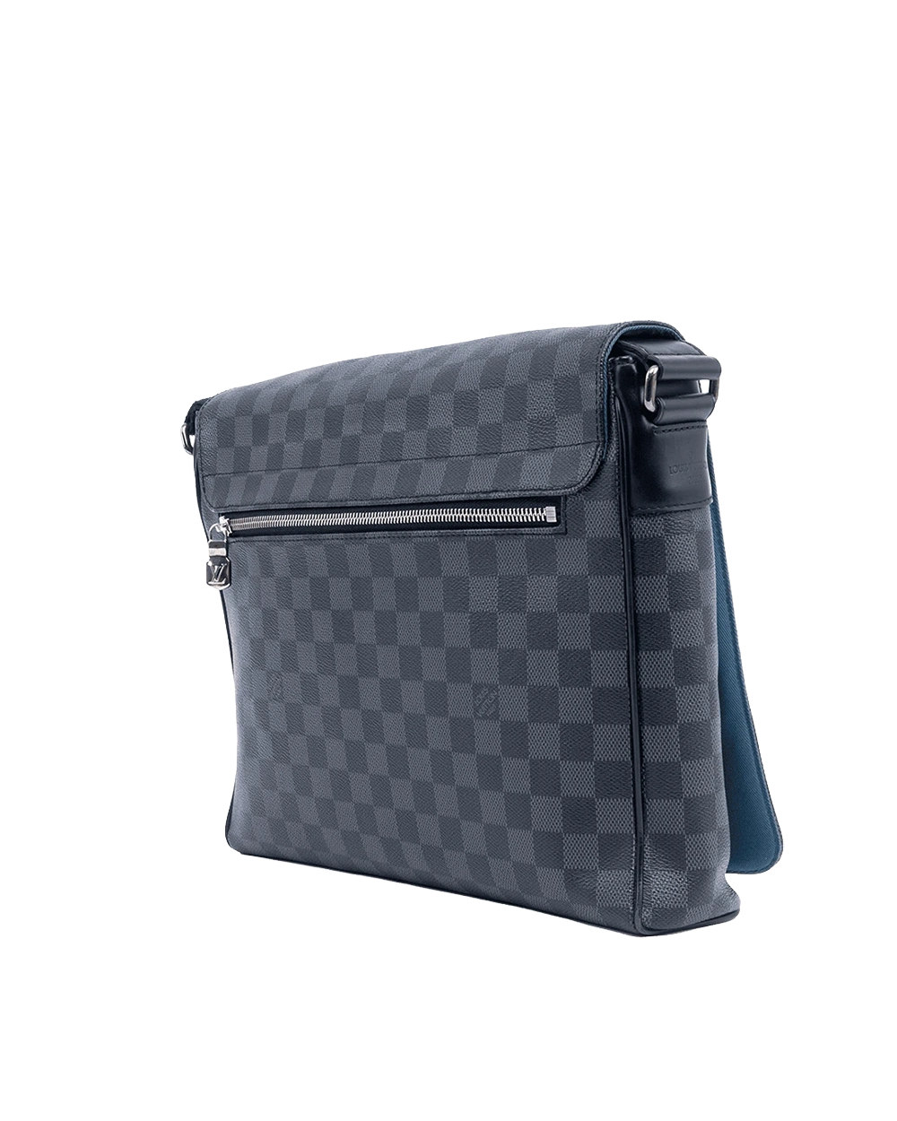 LV DISTRIC MESSENGER MM GRAPHITE DAMIER CANVAS SHW CA4166 08155