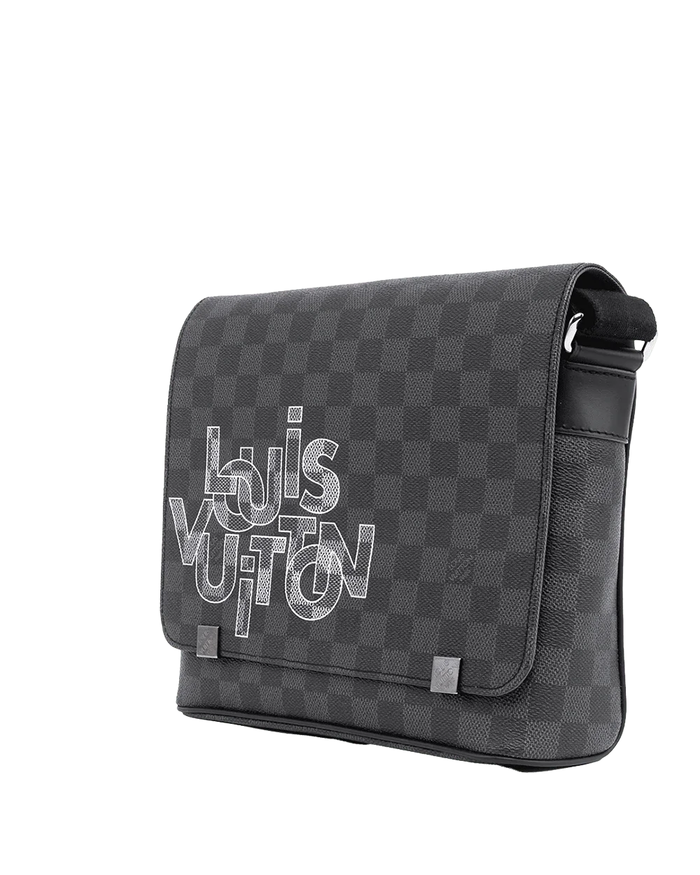 LV DISTRIC MESSENGER PM GRAPHITE DAMIER CANVAS SHW CA3199 07572