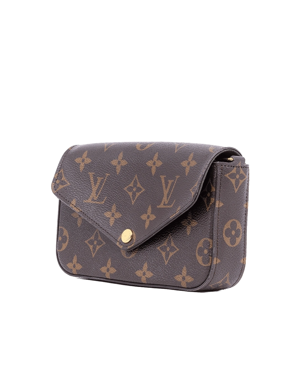 LV FELICIE STRAP&CO BROWN MONOGRAM GHW 08132