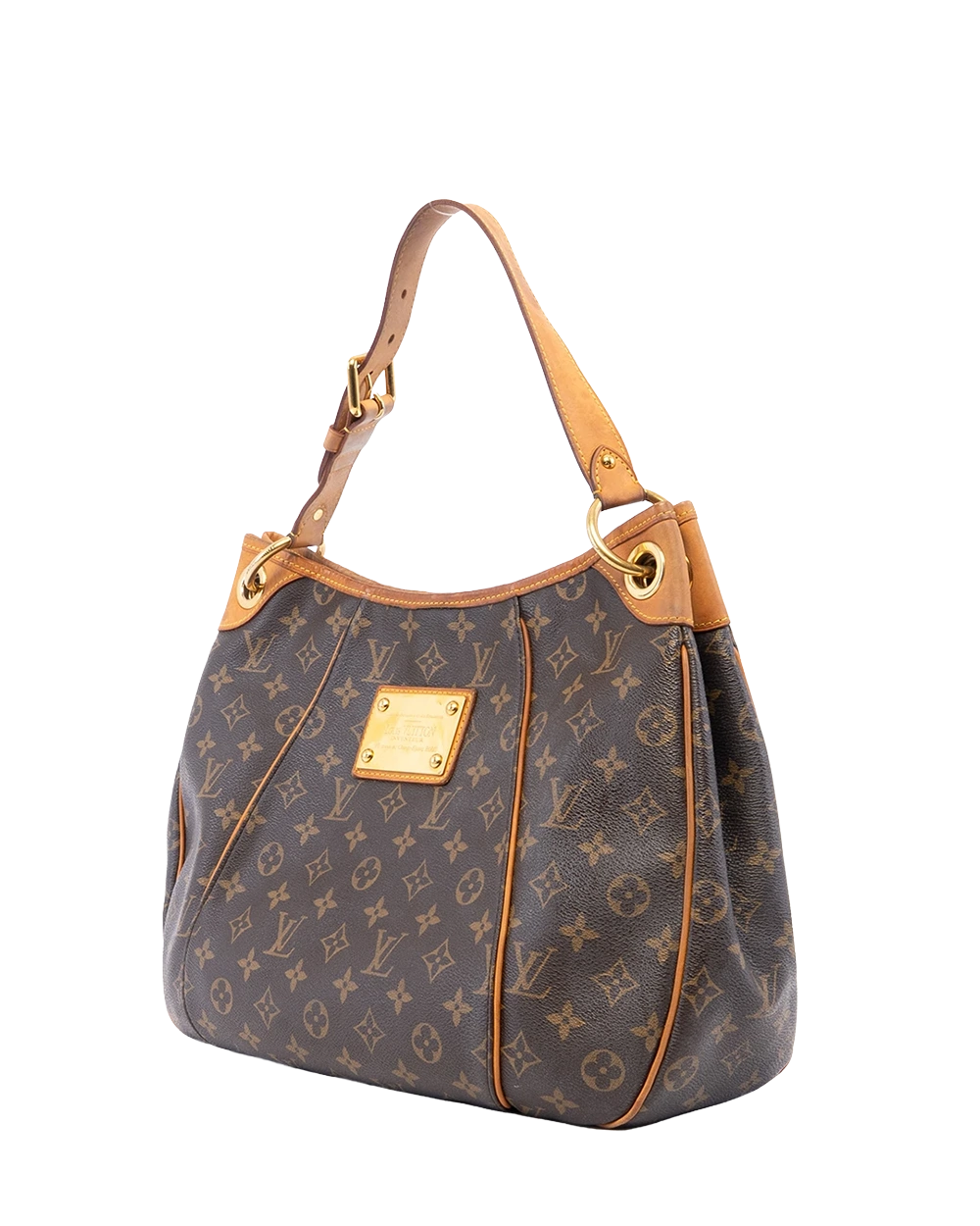 LV GALLIERA PM BROWN MONOCRAM CANVAS GHW FL0160 02413