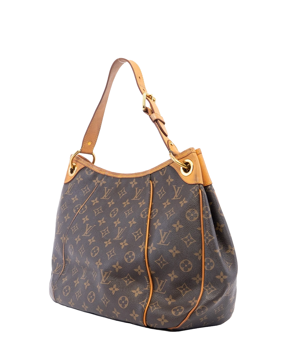 LV GALLIERA PM BROWN MONOCRAM CANVAS GHW FL0160 02414