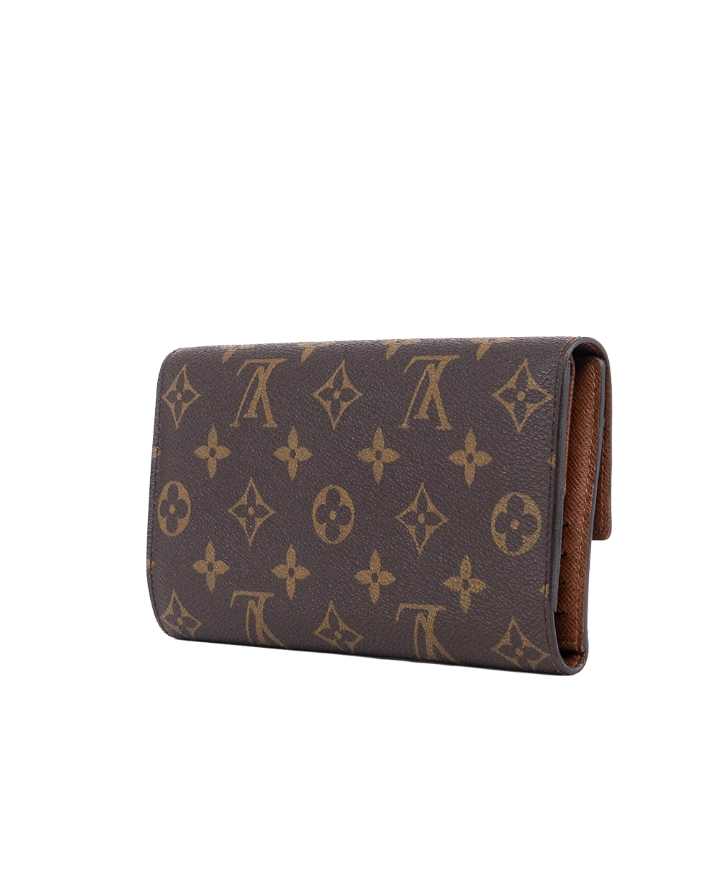LV INTERNATIONAL TRIFOLD WALLET LONG BROWN MONOGRAM CANVAS GHW TS0171 05193