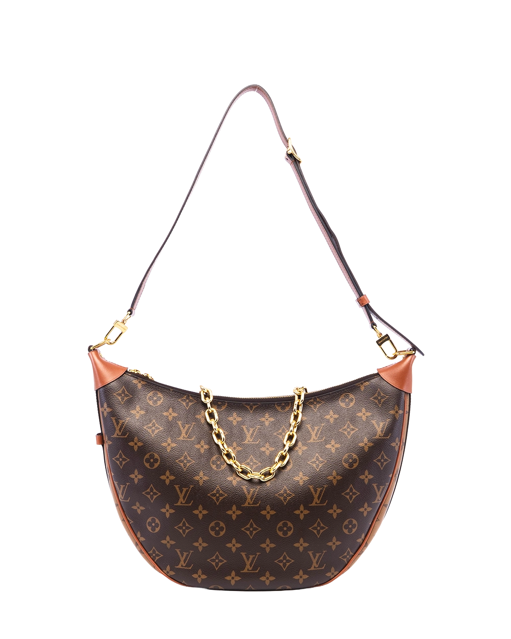 LV LOOP HOBO BROWN MONOGRAM CANVAS GHW MICROCHIP 04407