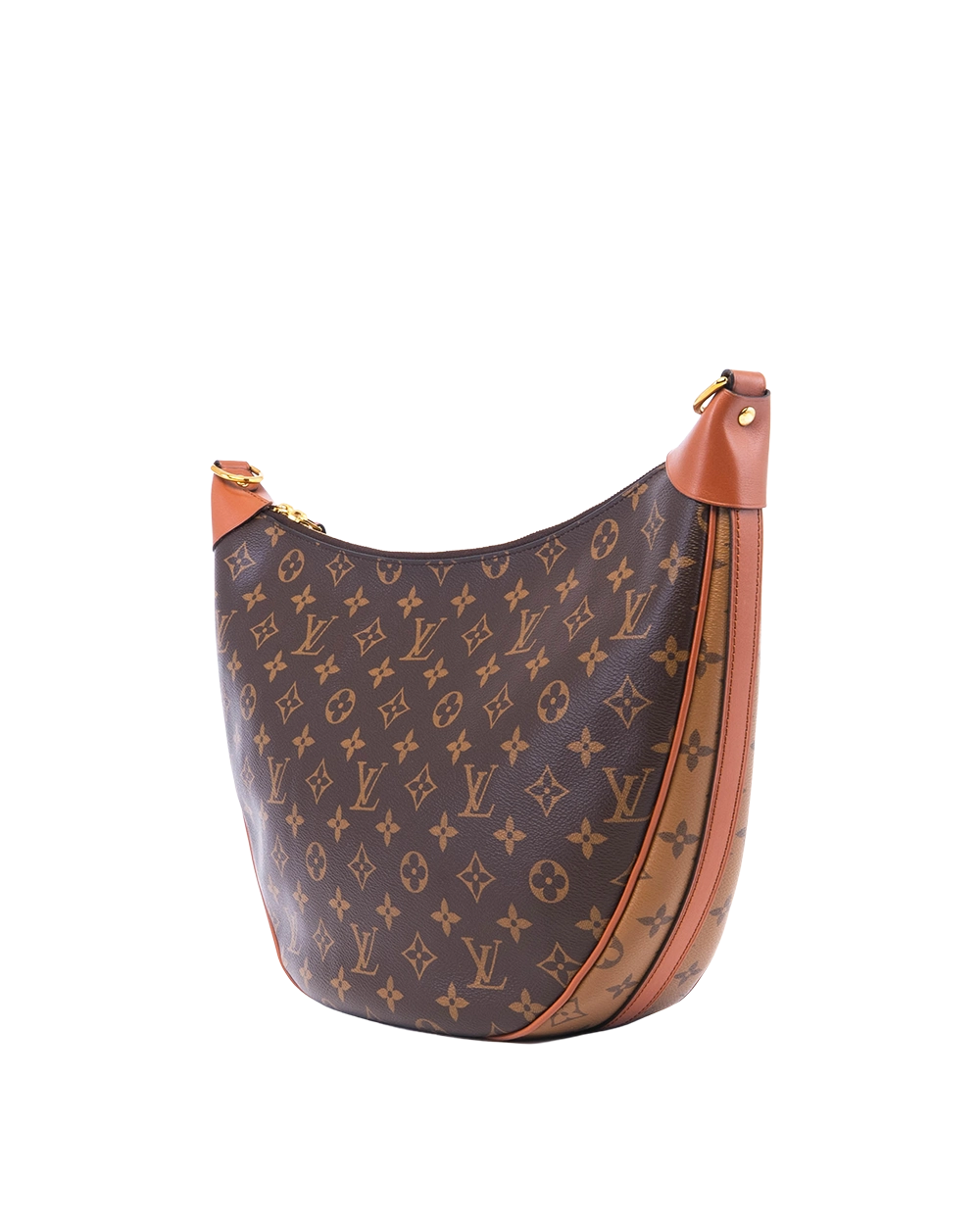 LV LOOP HOBO BROWN MONOGRAM CANVAS GHW MICROCHIP 04409