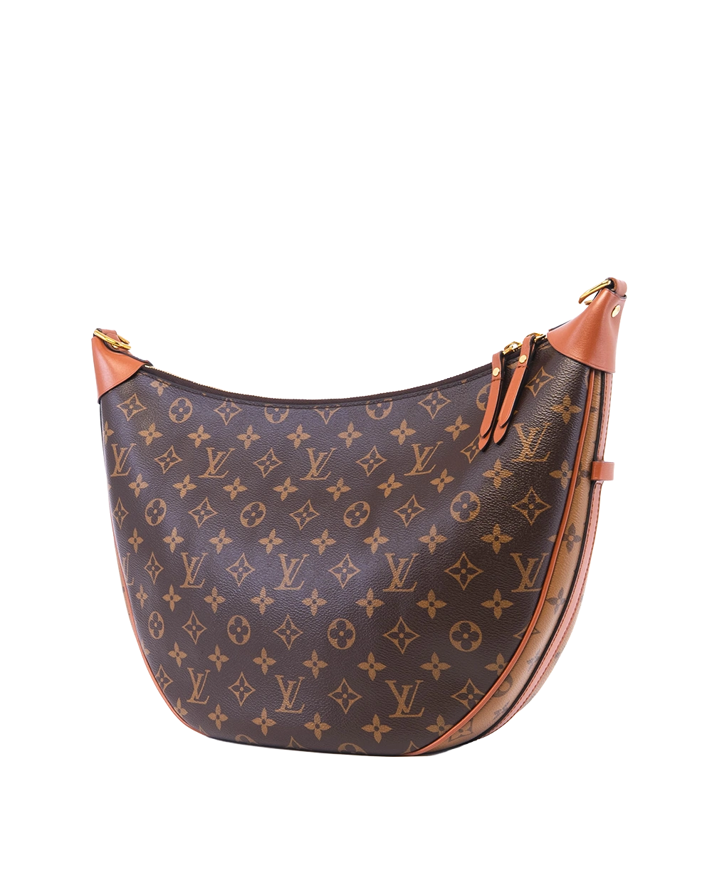 LV LOOP HOBO BROWN MONOGRAM CANVAS GHW MICROCHIP 04410