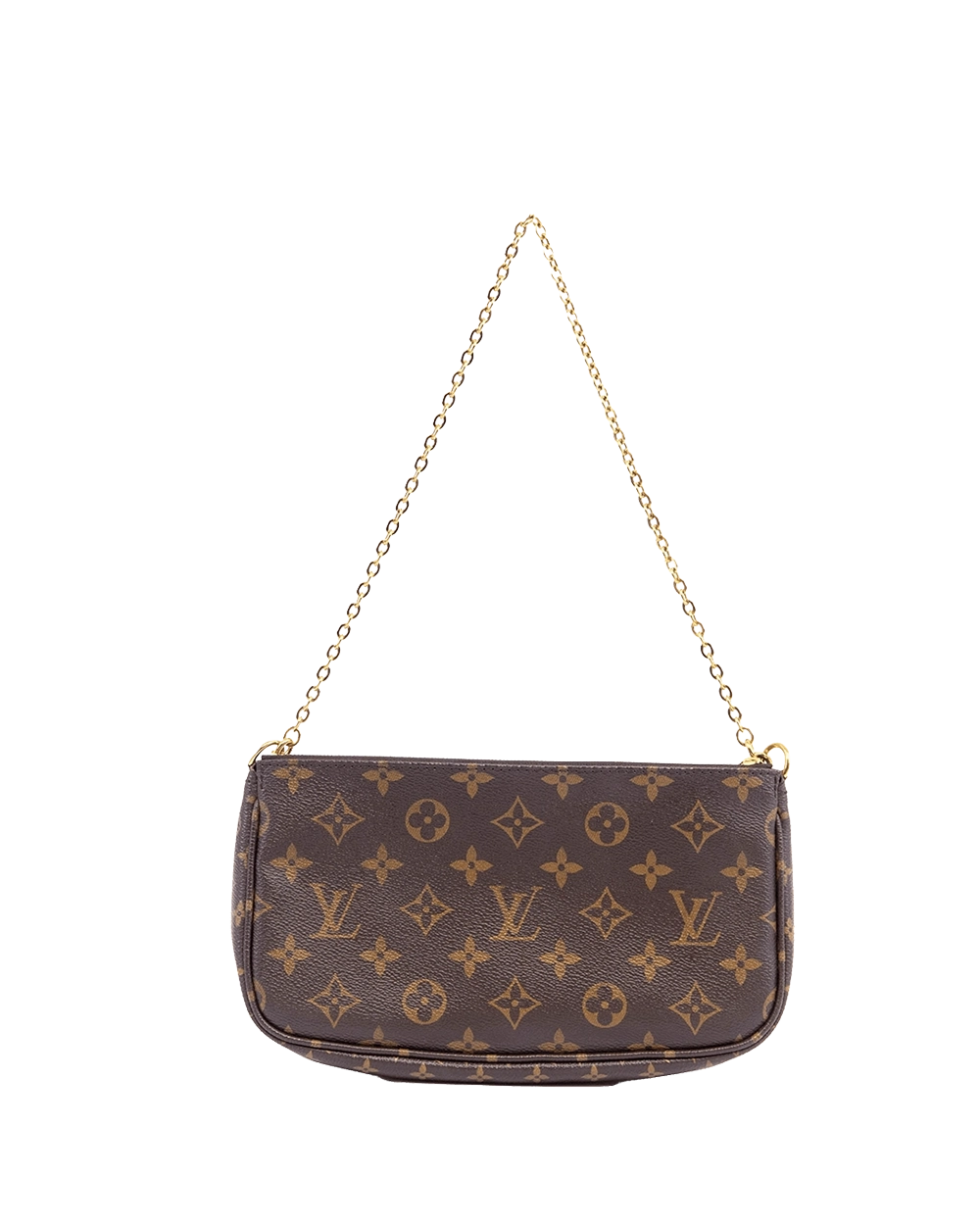 LV MULTI POCHETTE BROWN MONOGRAM GHW MICROCHIP 08107