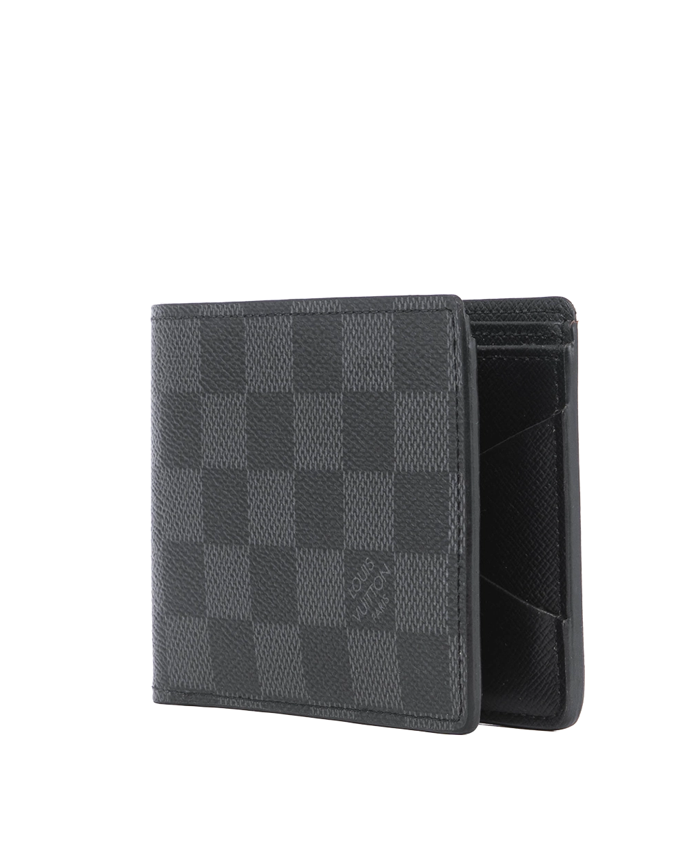 LV MULTIPLE SHORT GRAPHITE DAMIER CANVAS MICROCHIP 05488