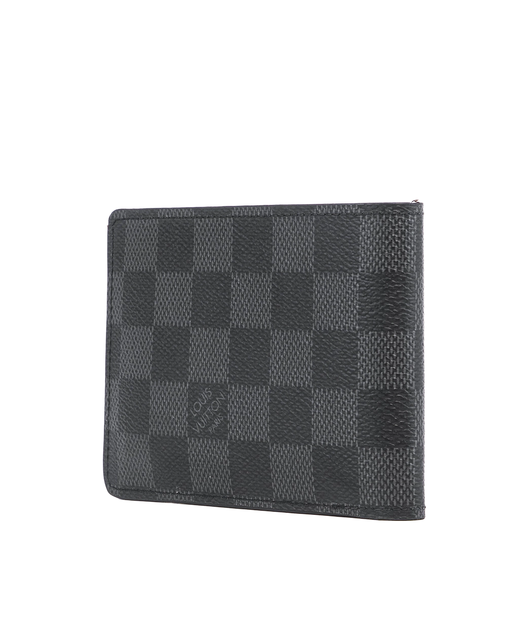 LV MULTIPLE SHORT GRAPHITE DAMIER CANVAS MICROCHIP 05489