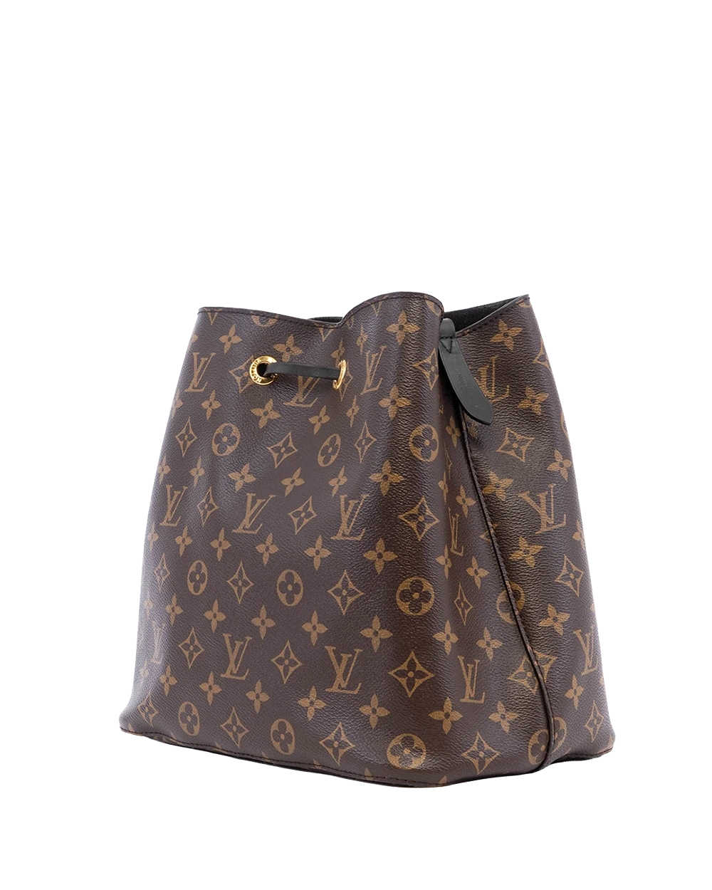 LV NEONOE MM BROWN BLACK MONOGRAM CANVAS GHW MI4137 01098