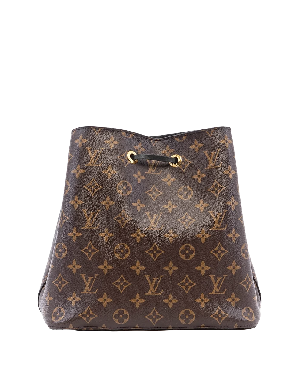 LV NEONOE MM BROWN BLACK MONOGRAM CANVAS GHW MI4137 01099