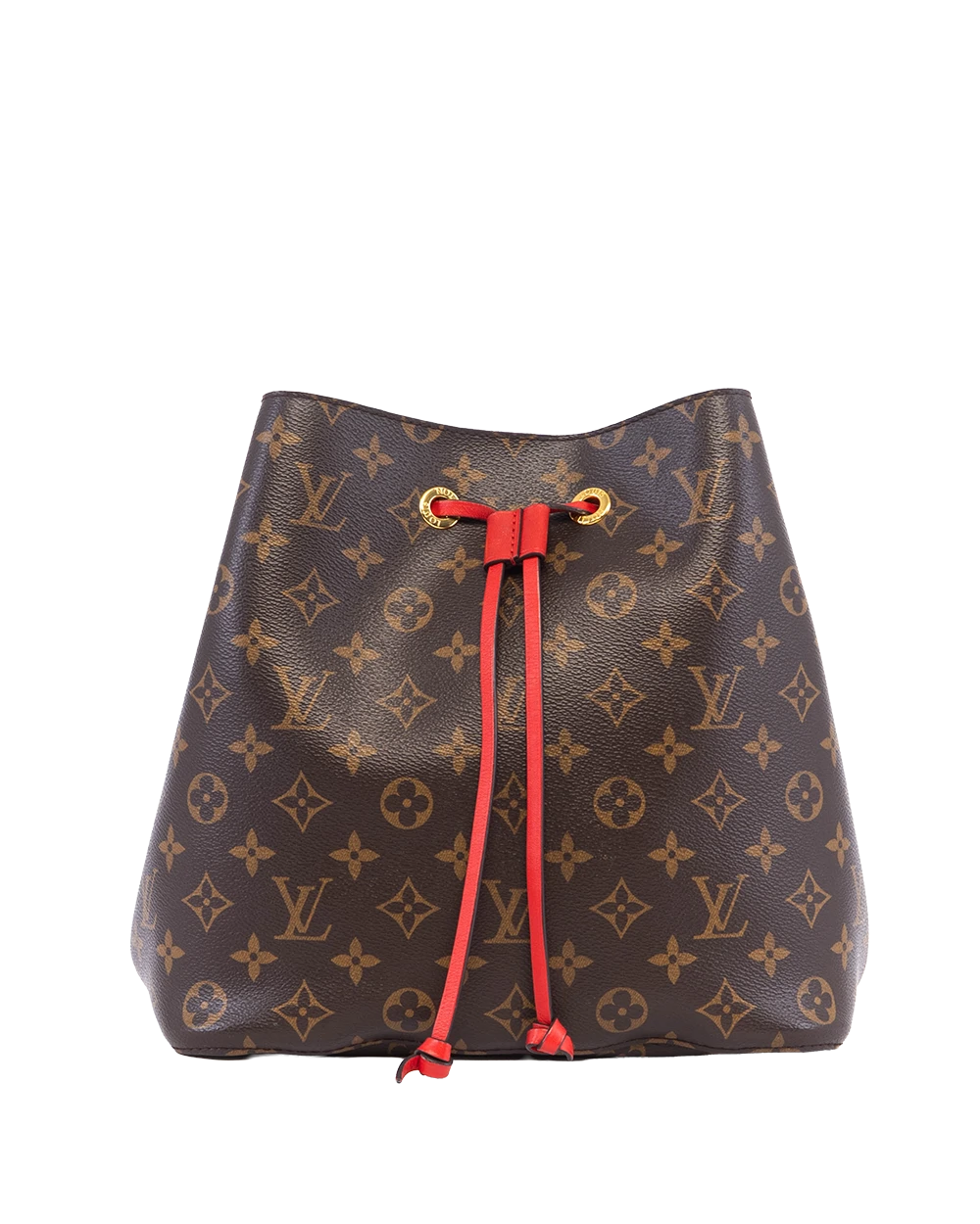 LV NEONOE MM BROWN RED MONOGRAM GHW RI5117 05677