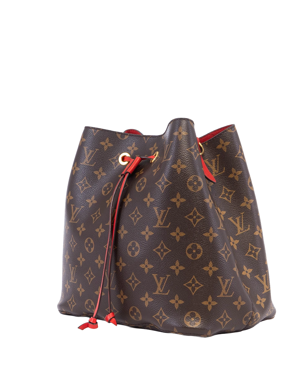LV NEONOE MM BROWN RED MONOGRAM GHW RI5117 05678