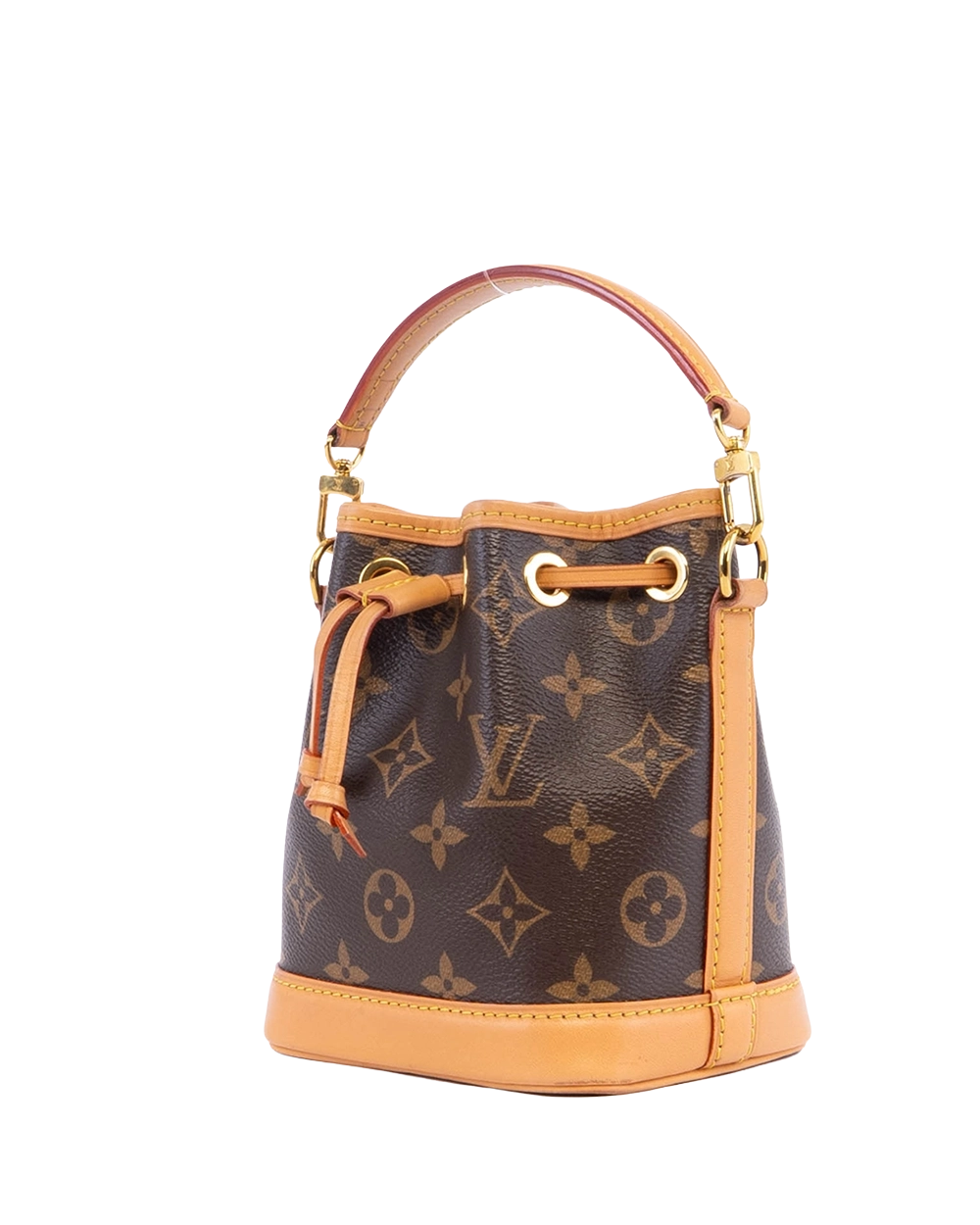 LV NEONOE NANO BROWN MONOGRAM CANVAS GHW MICROCHIP 04094