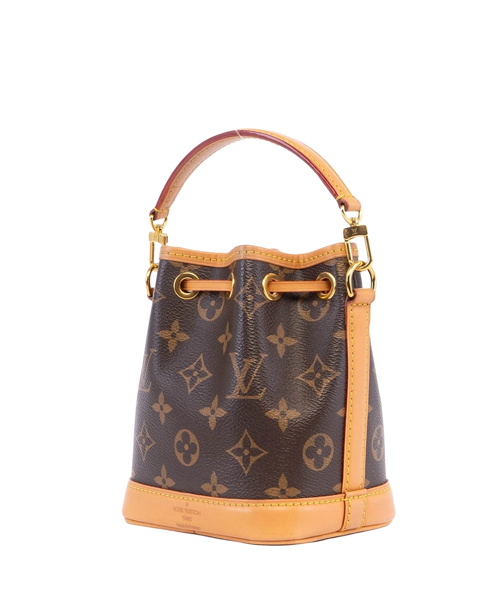 LV NEONOE NANO BROWN MONOGRAM CANVAS GHW MICROCHIP 04095