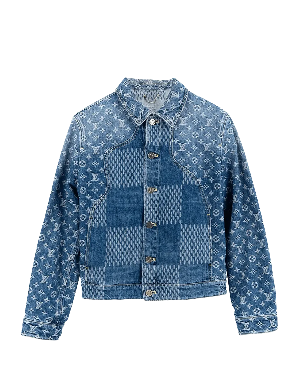 LV NIGO JACKETS 44 NAVY DENIM GHW CA36929 00279