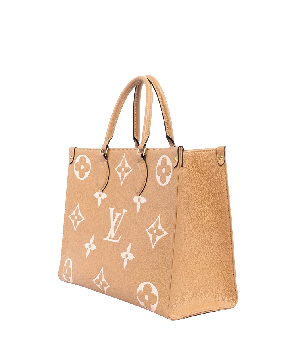 LV ON THE GO MM ARIZONA BEIGE GIANT MONOGRAM CALF GHW MICROCHIP 02189 result