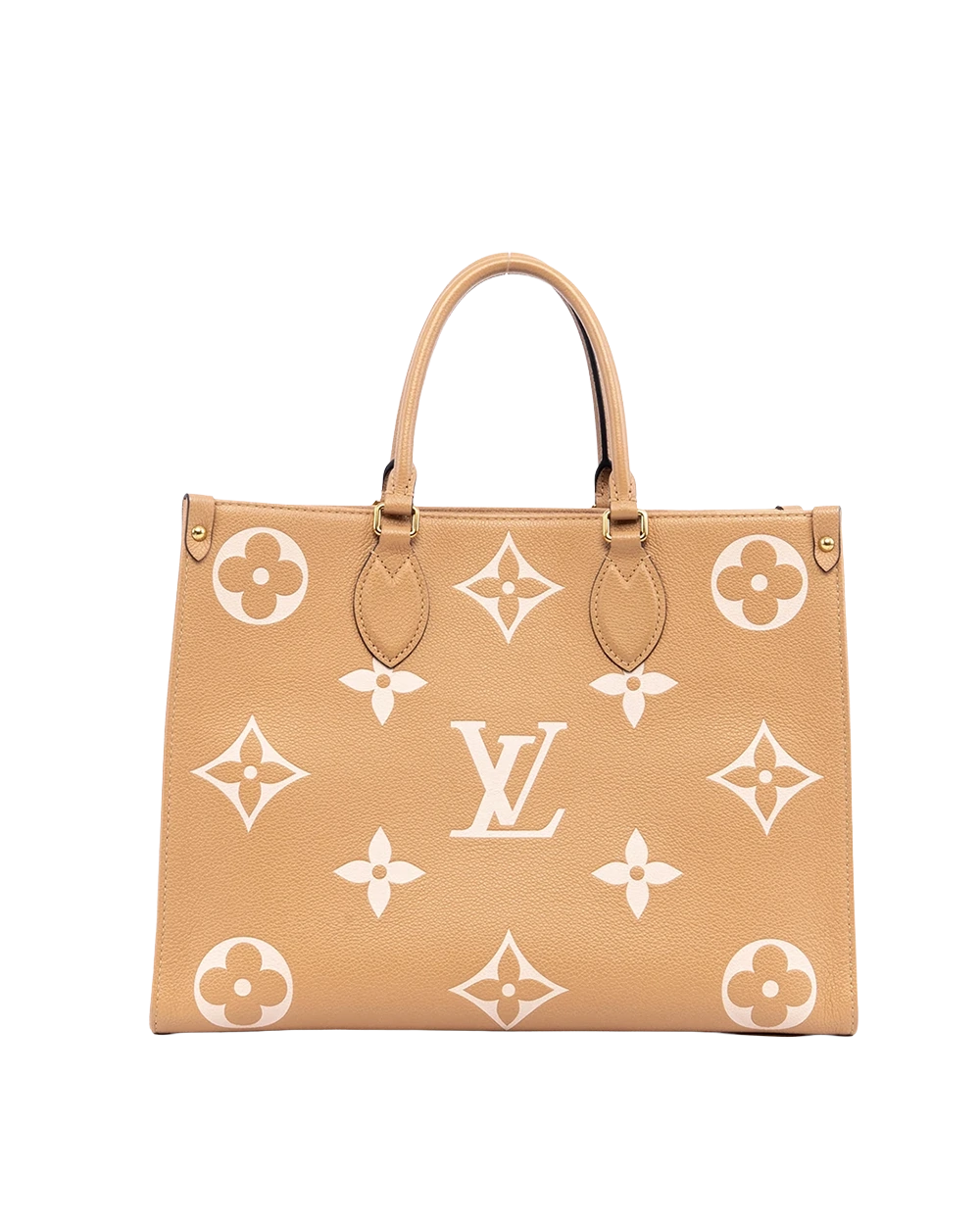 LV ON THE GO MM ARIZONA BEIGE GIANT MONOGRAM CALF GHW MICROCHIP 02191 result